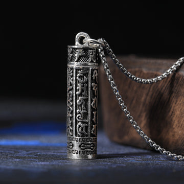 Tibetan Mani Prayer Ga'u Box Pendant
