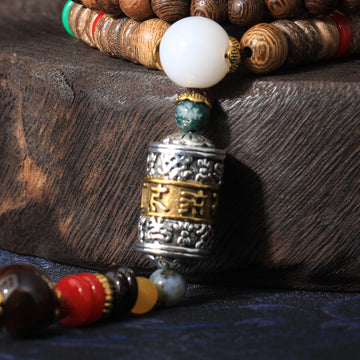 Spinning Prayer Wheel Necklace
